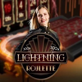Lightning Roulette slot logo by Evolution at Wintino Casino