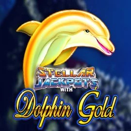 Dolphin Gold with Stellar Jackpots slot visual from Lightning Box Game available on wintino-casino.eu